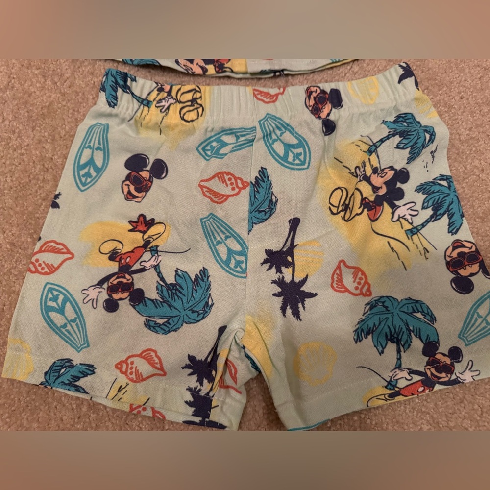 NWT Disney Mickey Mouse Tropical Kids 2 piece Outfit Size 3T - Picture 7 of 10